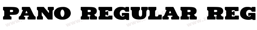 Pano Regular Regular字体转换